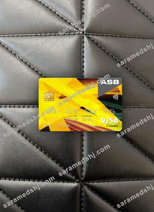 New Zealand ASB Bank visa classic card photolook front